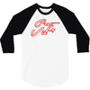 c'est la vie neon slogan 3/4 Sleeve Shirt