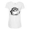 nerd penguin Maternity Scoop Neck T-shirt