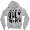 this is the only shirt with no cum Zipper Hoodie
