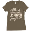 voila a quoi ressemble le papou parfait2 Ladies Fitted T-Shirt