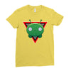 Final Space Mooncake with Triangle Ladies Fitted T-Shirt