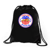 vote for pizza president democrat Drawstring Bags