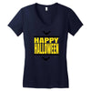 happy halloween (2) Women's V-Neck T-Shirt