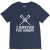 I Survived Foot Surgery V-Neck Tee