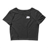 minimal typing bubble pocket tee Crop Top