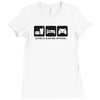 eat sleep game Ladies Fitted T-Shirt