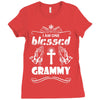 I Am One Blessed Grammy Ladies Fitted T-Shirt