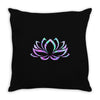hologram lotus Throw Pillow
