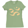 om zeichen indien buddhisten meditation religion yoga Ladies Fitted T-Shirt