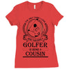 Golfer Cousin Ladies Fitted T-Shirt