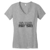 no hair dont care Women's V-Neck T-Shirt