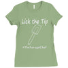 lick the tip shirt by the savage chef Ladies Fitted T-Shirt