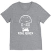 0 100 real quick V-Neck Tee