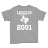 legends are born in 2001 hoodie 9 Youth Tee