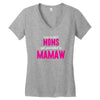 Only The Best Moms Get Promoted To Mamaw Women's V-Neck T-Shirt