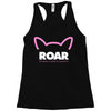 pussy roar - women's march alliance white logo Racerback Tank