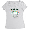 happy to see you Women's Triblend Scoop T-shirt