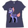 yorkie palette custom Ladies Fitted T-Shirt