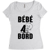 bebe a bord Women's Triblend Scoop T-shirt