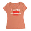 i may be wrong Women's Triblend Scoop T-shirt