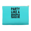 funny t shirt party like a rockstar tee hilarious shirt Accessory Pouches