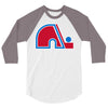 quebec nordiques 3/4 Sleeve Shirt