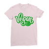 vegan 2 Ladies Fitted T-Shirt