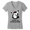 viva la evolucion Women's V-Neck T-Shirt
