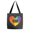 Lgbt Heart Tote Bags