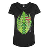skeletal halloween Maternity Scoop Neck T-shirt