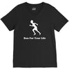 run for your life V-Neck Tee