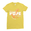 We Have This Hope As an Anchor Uterine-Endometrial Cancer Awareness Ladies Fitted T-Shirt
