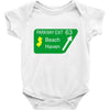 gps logo free exit 63 beach haven Baby Bodysuit