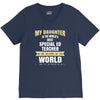 my daughter is the world's best special ed teacher. cool gift for mom V-Neck Tee