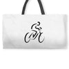 bike rider biker cyclist Weekender Totes