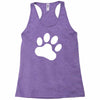 paw sticker vinyl decal Racerback Tank