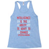 adapt or die encoded (white) Racerback Tank