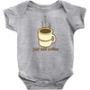 funny retro coffee Baby Bodysuit