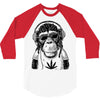 monkey hipster 3/4 Sleeve Shirt