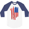 sa distress flag cool american 3/4 Sleeve Shirt