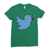 boy bird Ladies Fitted T-Shirt