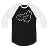 rude hands, ideal gift or birthday present. 3/4 Sleeve Shirt