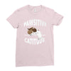 pawsitive catitude Ladies Fitted T-Shirt