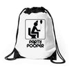 party pooper Drawstring Bags