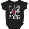 melanin wine and books Baby Bodysuit