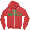 go vegan 4 Zipper Hoodie