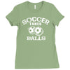 soccer takes balls Ladies Fitted T-Shirt