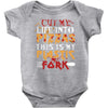 cut into pizzas Baby Bodysuit