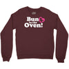 Bun in the Oven with Heart Baby Girl Crewneck Sweatshirt