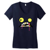 halloween face Women's V-Neck T-Shirt